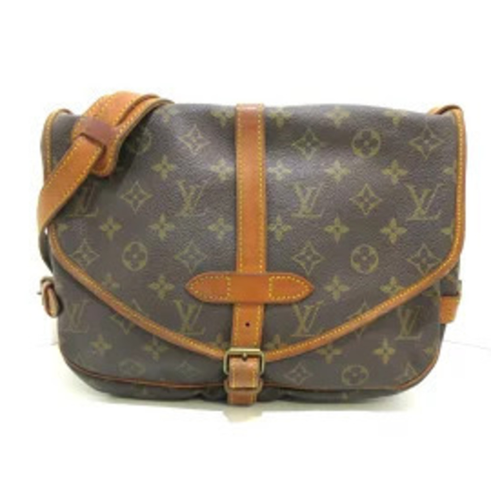 LOUIS VUITTON Saumur Shoulder Bag Monogram Canvas